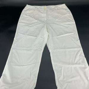 Emma James Womens Pants Trousers Professional Career White Stretch Plus Sz 16